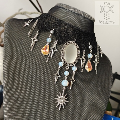 Kolia Baroque Shadows opalit choker naszyjnik gwiazdy uleksyt Kolia Baroque Shadows opalit choker naszyjnik gwiazdy uleksyt