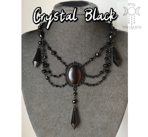 Kolia Crystal Black Kryształki gotycka victorian