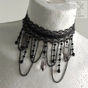 Kolia Lace Crystal kryształki goth gothic