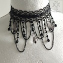 Kolia Lace Crystal kryształki goth gothic