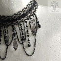 Kolia Lace Crystal kryształki goth gothic