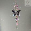 Motylia Łapacz Słońca pomarańczowo niebieski kryształki zajączki świetlne Aurora motyl ćma moth