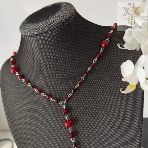 Naszyjnik Ruby Cross goth gothic victorian Naszyjnik Ruby Cross goth gothic victorian