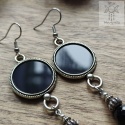 Kolczyki Gothic Mirror czarne lustra goth gothic