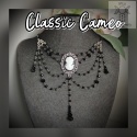 Kolia Classic Cameo kryształki goth gothic victorian kamea