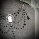Kolia Classic Cameo kryształki goth gothic victorian kamea
