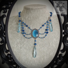 Kolia Crystal Blue niebieskie kryształ goth gothic victorian