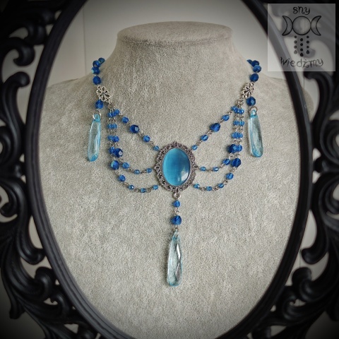 Kolia Crystal Blue niebieskie kryształ goth gothic victorian