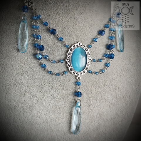 Kolia Crystal Blue niebieskie kryształ goth gothic victorian