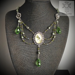 Kolia Crystal Dragonfly ważka zielona Fairy fantasy