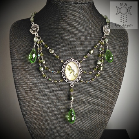Kolia Crystal Dragonfly ważka zielona Fairy fantasy