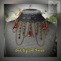 Kolia Lace Crystal Bronze kryształki goth gothic