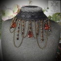 Kolia Lace Crystal Bronze kryształki goth gothic