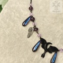 Naszyjnik Dark fairy ćma księżyc skrzydła moon