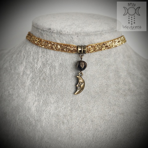 Zestaw mini chokerów Carnival księżyc nietoperz klucz witchy whimsigoth