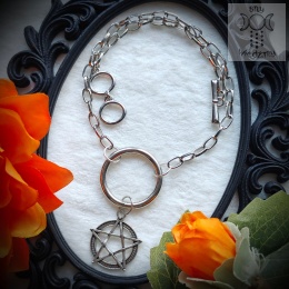 Naszyjnik Pentagram Toggle łańcuch
