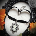 Choker naszyjnik Classic Cameo kamea aksamitka klasyczny goth gothic