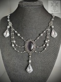 Kolia Crystal Silver baroque kryształki goth gothic victorian