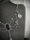 Kolia Crystal Silver baroque kryształki goth gothic victorian