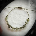 Makramowa bransoletka 10 kamieni prehnit frenit amulet witch makrama