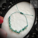Makramowa bransoletka 10 kamieni awenturyn amulet witch makrama