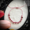 Makramowa bransoletka 10 kamieni rodonit amulet witch makrama