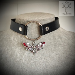 Obroża naszyjnik choker Bloody Moth